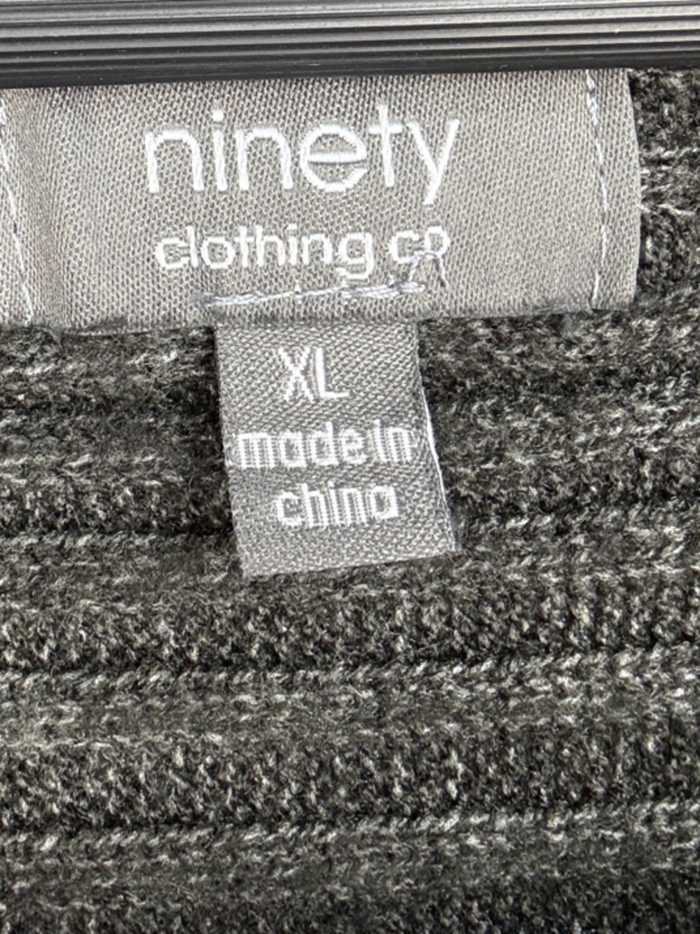Off-the-Shoulder Ribbed Sweater - Gray - Picture 2 of 4